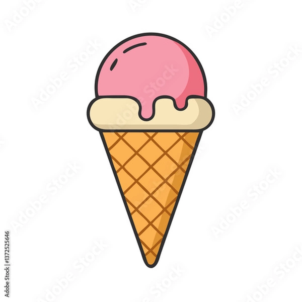 Fototapeta Corn ice cream