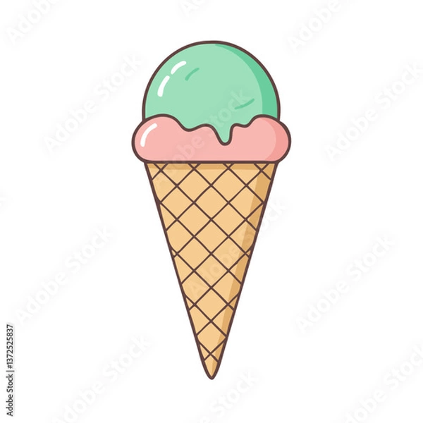 Fototapeta Corn ice cream