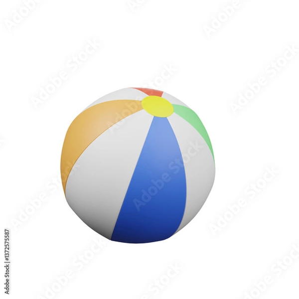 Obraz 3D Beach Ball Icon