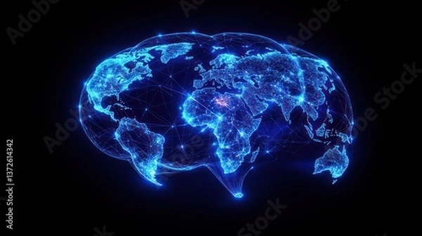 Obraz Global Brain Network