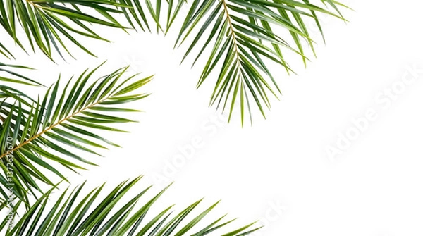 Obraz palm leaves isolated on transparent background