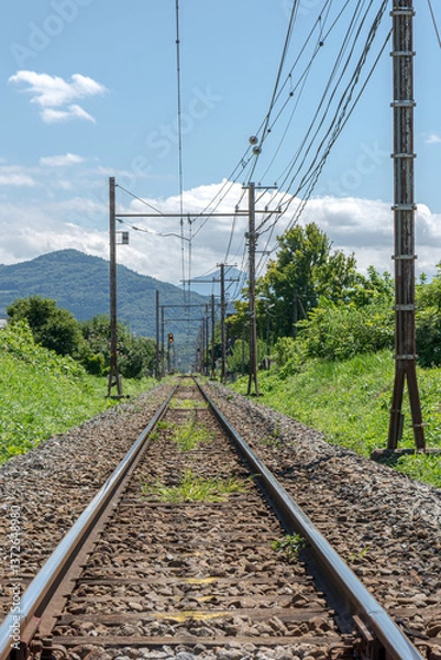 Fototapeta 線路は続くよどこまでも
