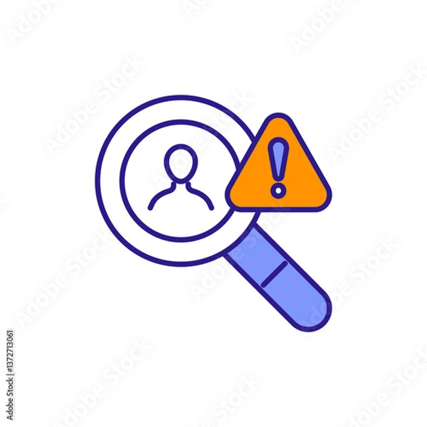 Obraz Suspicious Activity Icon for Fraud Detection.