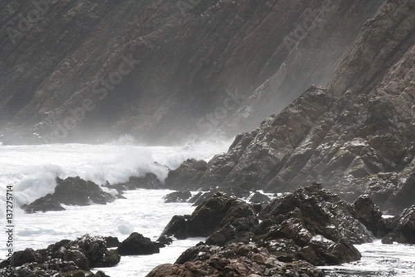 Obraz waves and rocks