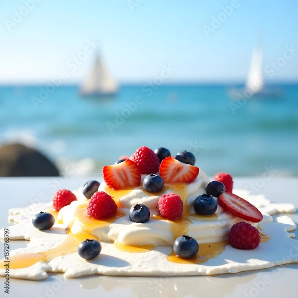 Obraz fruit cake with berries