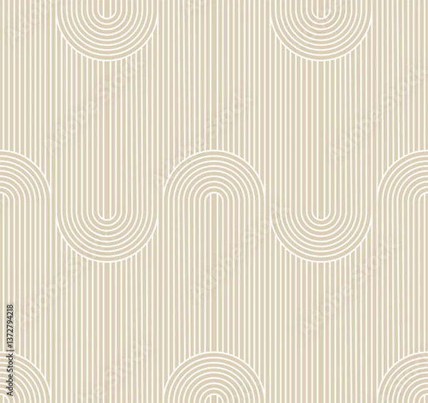 Fototapeta Vector seamless geometric pattern.Linear pattern. Wallpapers for your design. Vector illustration.