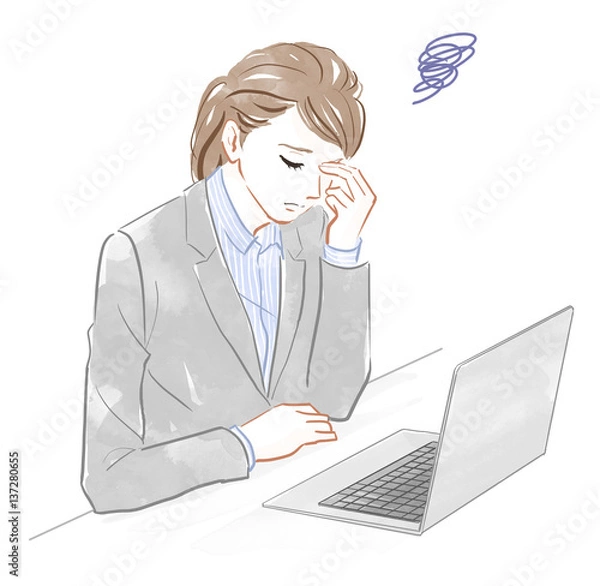 Obraz 眼精疲労のイメージ