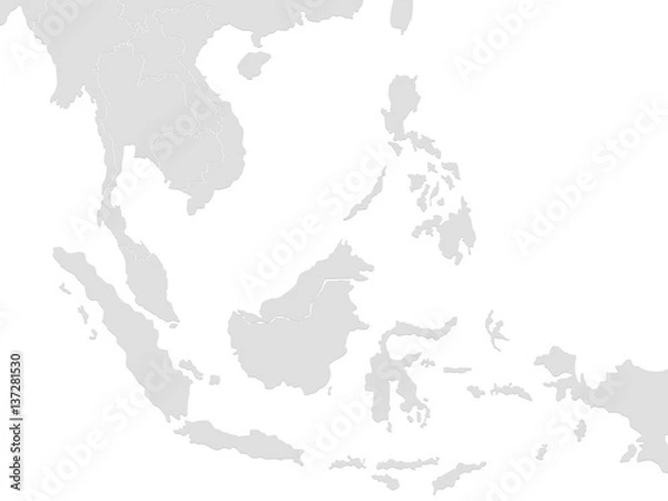 Obraz southeast asia map