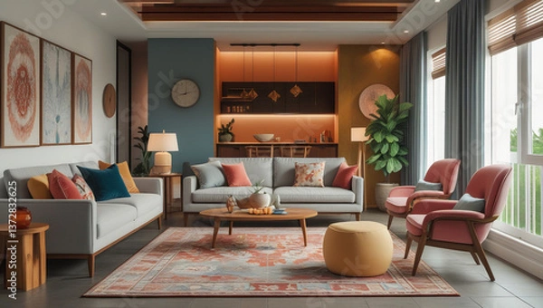 Obraz living room interior