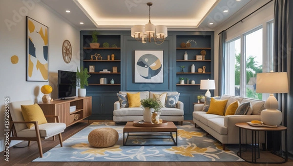 Obraz modern living room