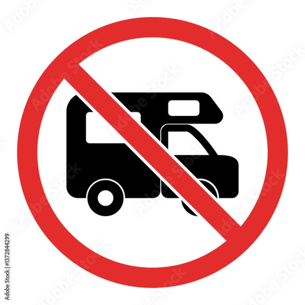 Obraz No Camper Van Sign