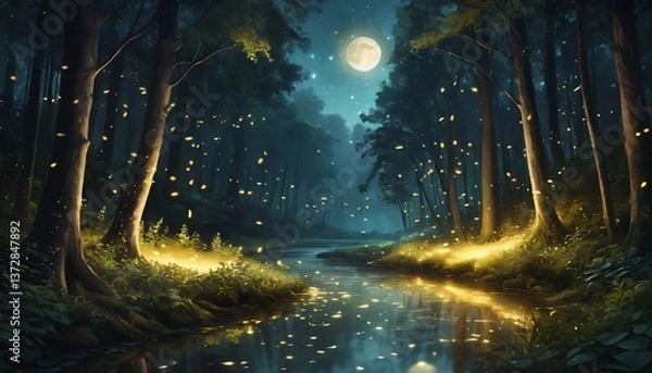 Obraz night sky with stars