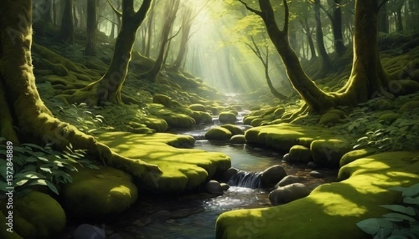 Fototapeta dragon in the forest