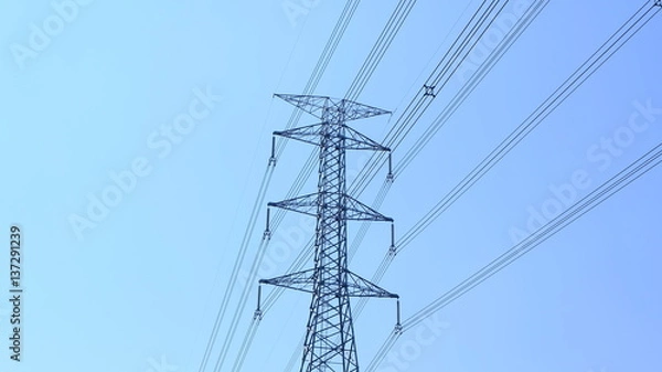 Fototapeta high voltage pole