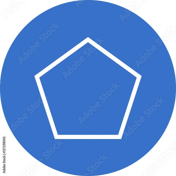 Obraz pentagon icon