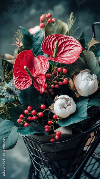 Obraz An elegant and expressive floral still life a bouquet