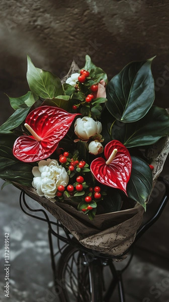 Obraz An elegant and expressive floral still life a bouquet