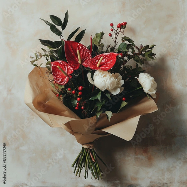 Obraz An elegant and expressive floral still life a bouquet