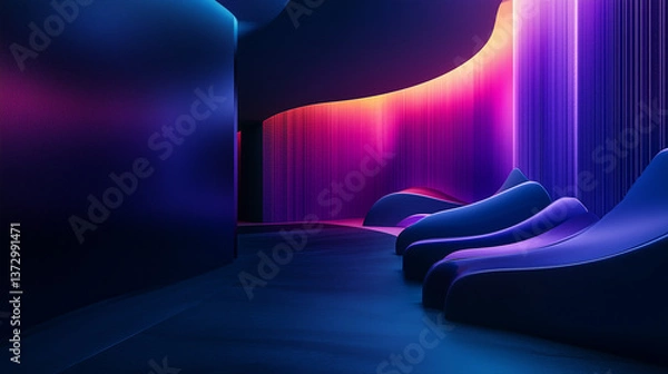 Fototapeta An immersive abstract representation of sound