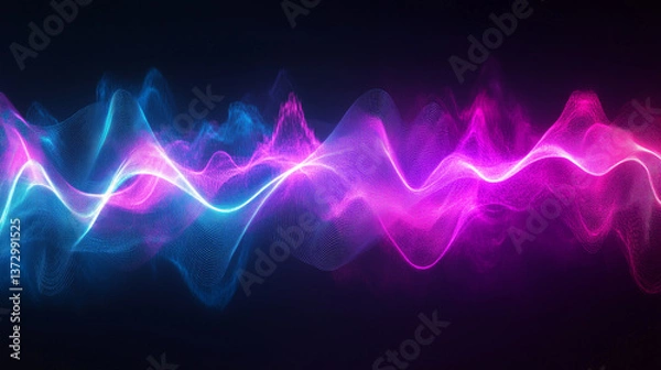 Fototapeta An immersive abstract representation of sound