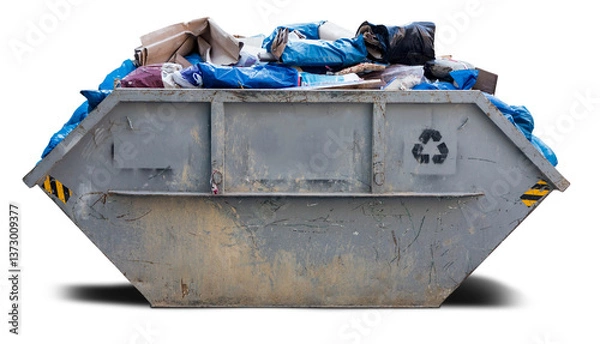 Obraz Rubbish Skip	isolated on transparent background. PNG
