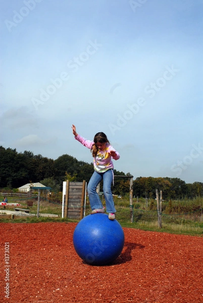 Fototapeta boule bleu