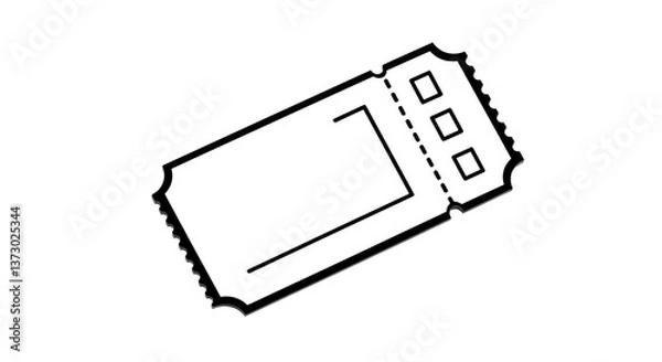 Obraz Isolated Ticket