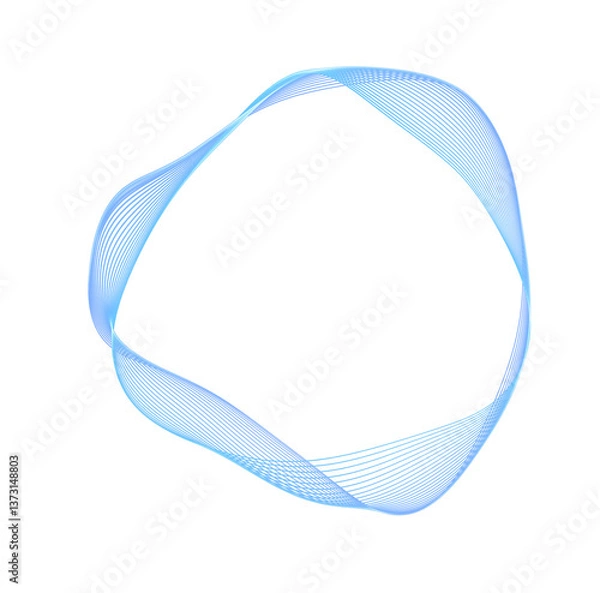 Fototapeta Abstract colorful circle swirl spectrum, futuristic AI personal assistant app screen, creative science and technology background, vibrant multi colored circular copy space frame transparent