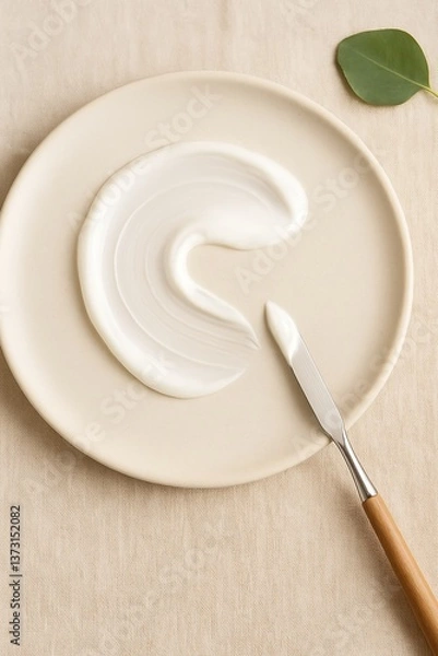 Obraz yogurt with spoon