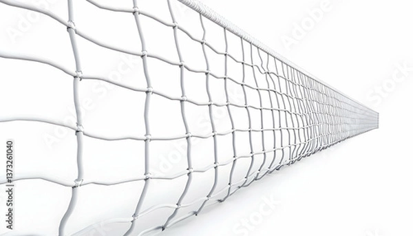 Fototapeta Tennis net perspective view background