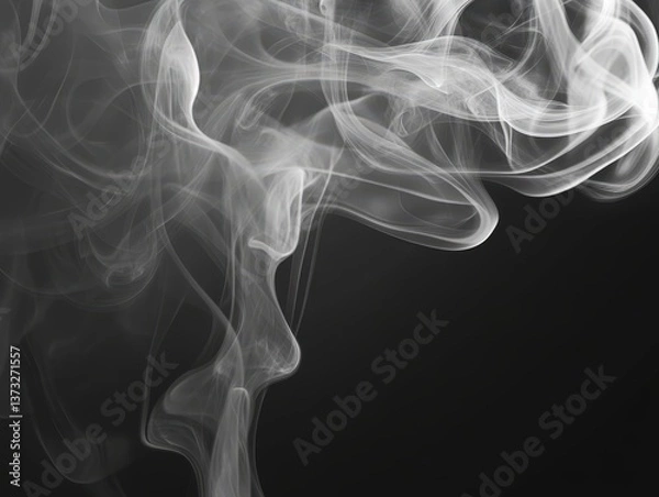 Fototapeta Blank Background with Smoke in Raw Style: Minimal Art for Abstract Posters and Decor