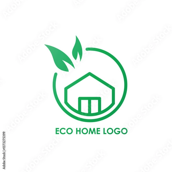Obraz Eco-Friendly Home Logo (1)