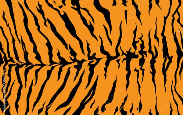 Obraz stripe animals jungle tiger fur texture pattern seamless repeating orange yellow black. print