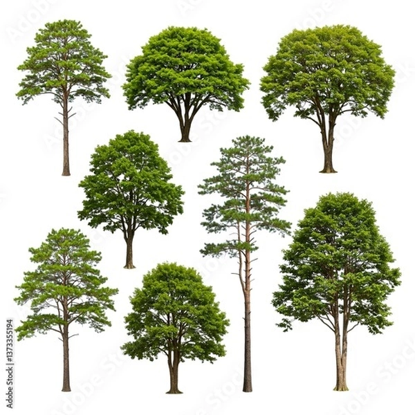 Obraz tree isolated on white background