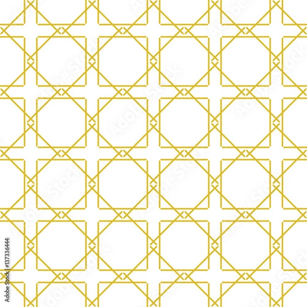Fototapeta Line seamless background. Geometric ornament for elegant design in retro style. Universal pattern for wallpapers, textiles, fabrics, wrapping papers, packaging boxes etc