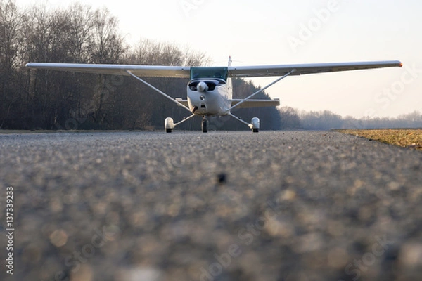 Obraz Kleinflugzeug am Boden