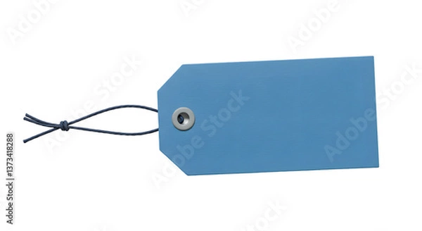 Obraz blue Gift Label, blue Gift Label isolated on transparent background	