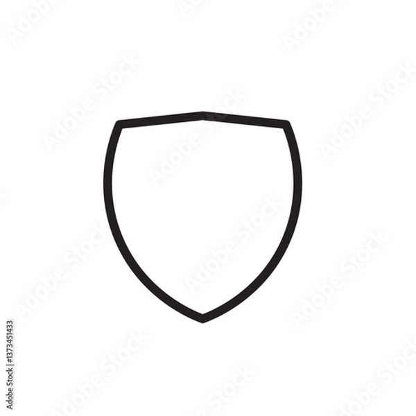 Fototapeta vector shield icon