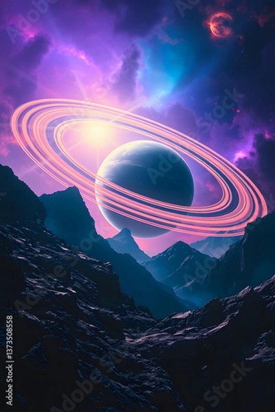 Fototapeta planet in space