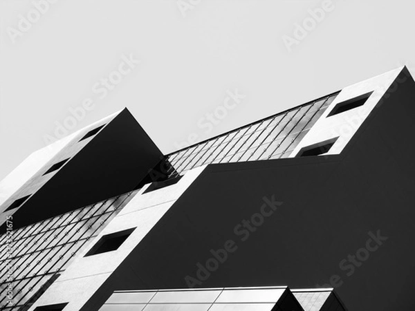 Obraz Architecture details Modern building Facade window void Shade shadow lighting