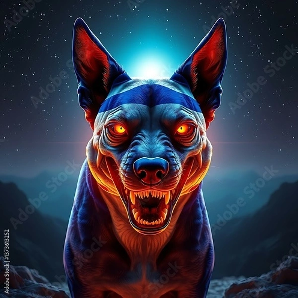 Fototapeta portrait of a wolf