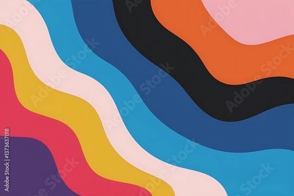 Fototapeta Multicolor abstract background. Colorful pattern. Creative graphic design for poster, brochure, flyer and card. Unique wallpaper. Backdrop for web, fabric and notepad cover.