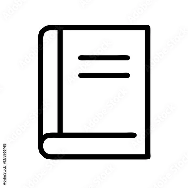 Fototapeta Closed Book Icon