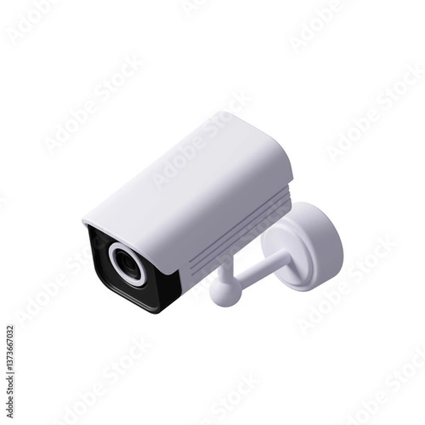 Fototapeta 3DCG｜アイソメトリック｜防犯カメラ・監視カメラ
