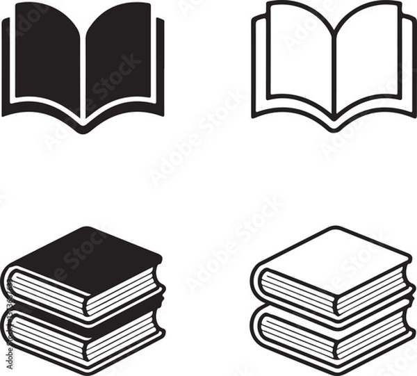 Fototapeta Book icons vector. Book icon vector. Book icon vector. Book icon vector