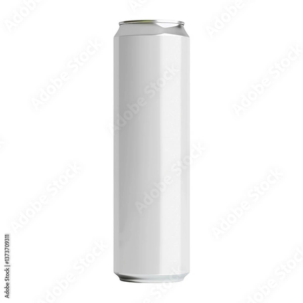 Fototapeta 3D Drink Can Mockup Isolated on Transparent Background