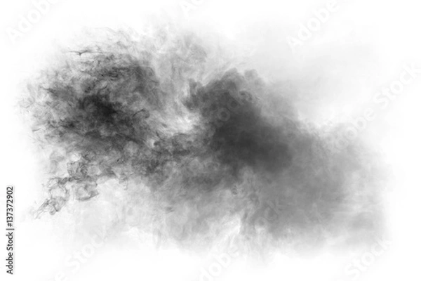 Fototapeta Smoke on white background