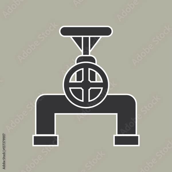 Obraz Pipe icon vector