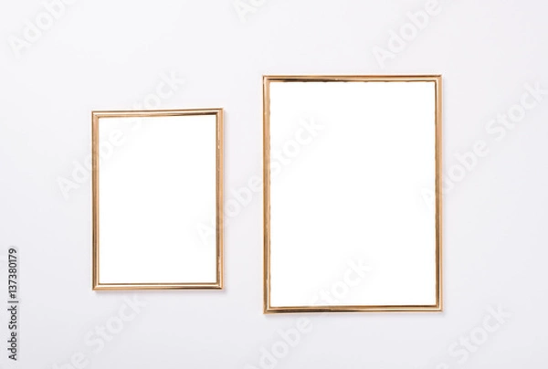 Obraz Two golden frames mock-up