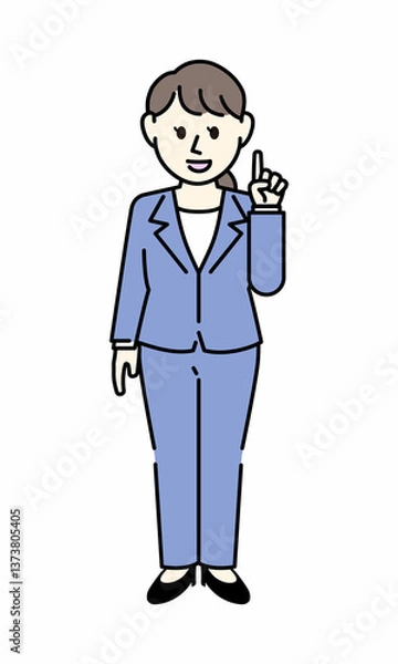 Fototapeta スーツの女性